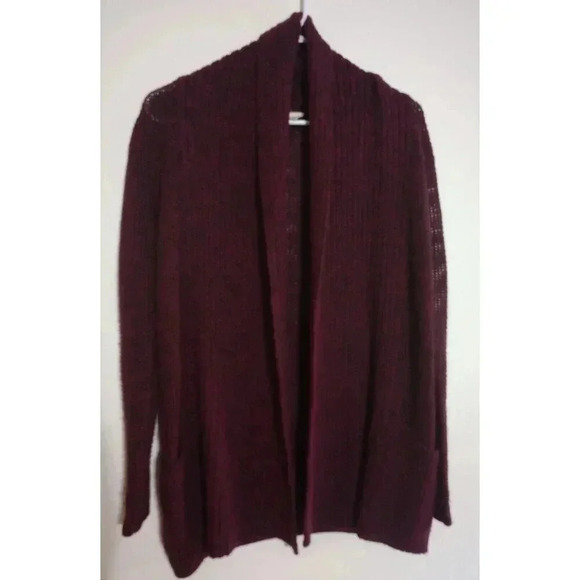 Pins & Needles Sweaters - Pins And Needles Open Cardigan Knit Sweater Wool Blend Academia Purple Size XS